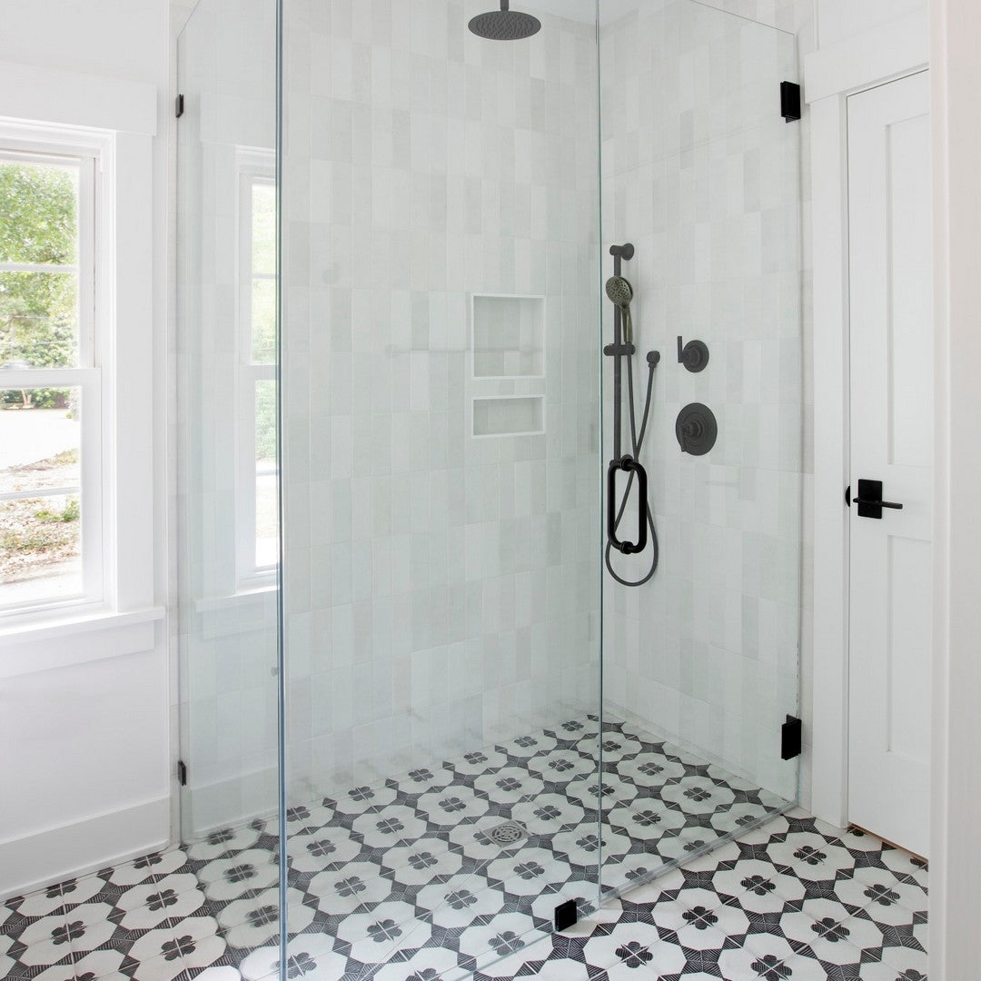 Bedrosians Enchante 8" x 8" Matte Porcelain Deco Field Tile