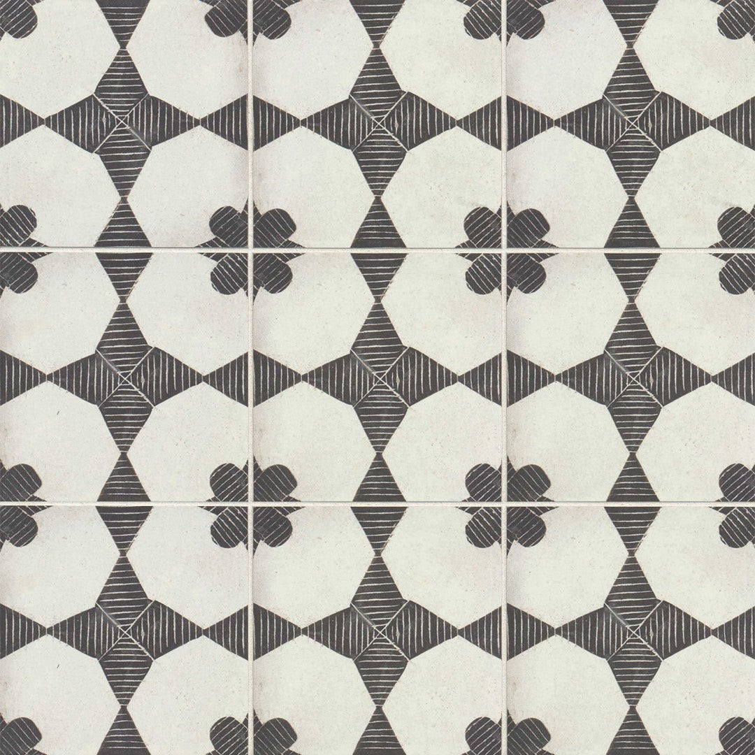 Bedrosians Enchante 8" x 8" Matte Porcelain Deco Field Tile