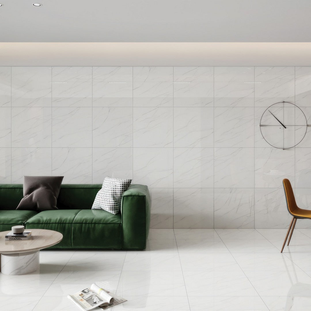 Bedrosians Crema Marfil 48" x 48" Polished Porcelain Field Tile