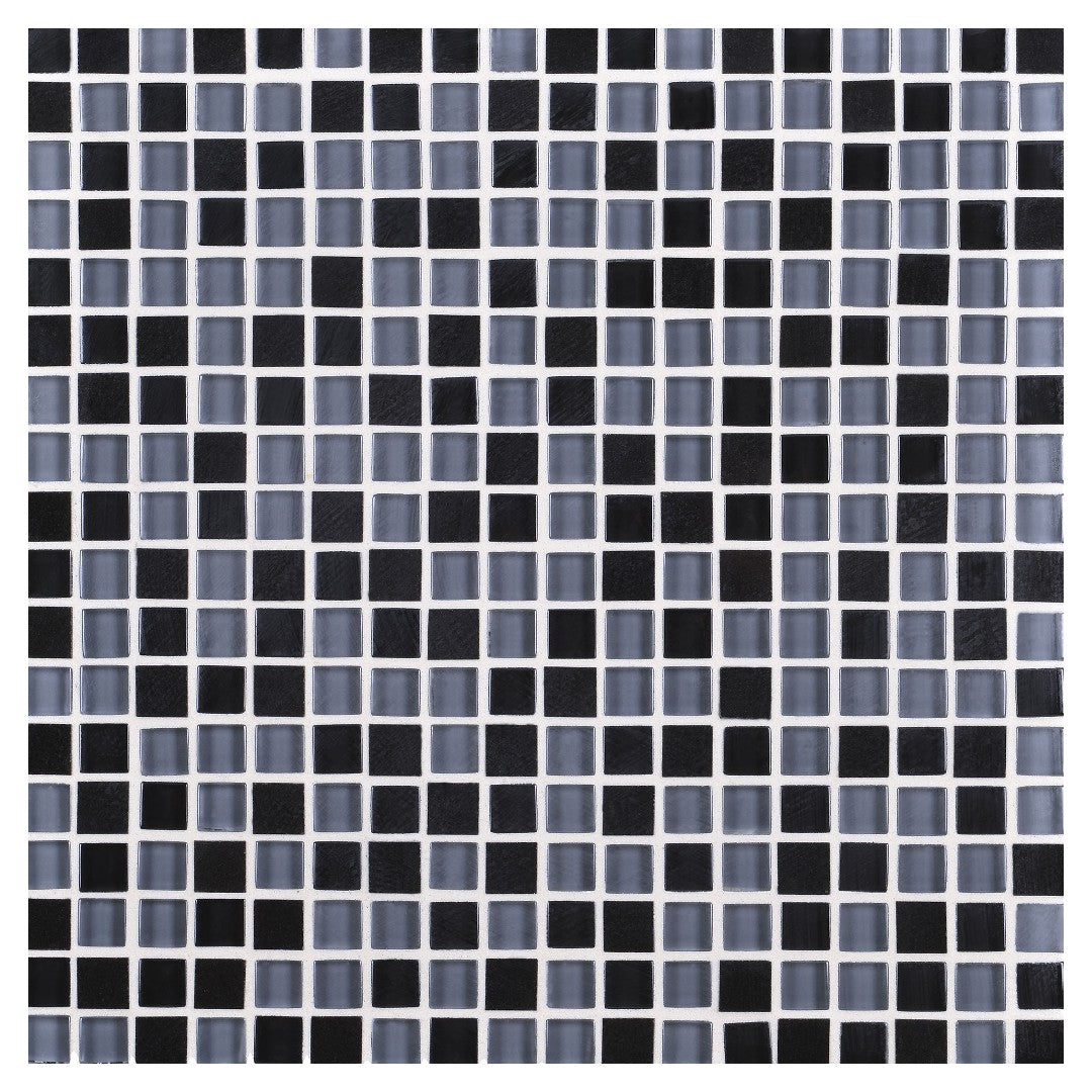 Daltile Granite Radiance 12" x 12" Stone & Glass 5/8" Deco Straight Joint Mosaic