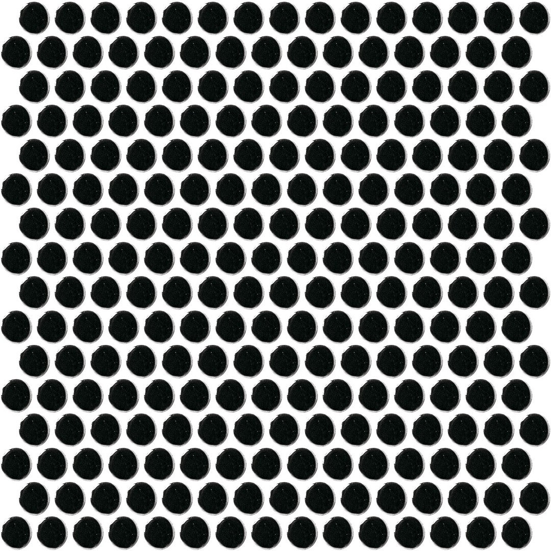 Daltile Color Wheel Mosaic 11" x 13" Ceramic 3/4" Penny Rounds Mosaic