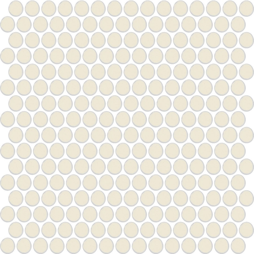 Daltile Color Wheel Mosaic 11" x 13" Ceramic 3/4" Penny Rounds Mosaic