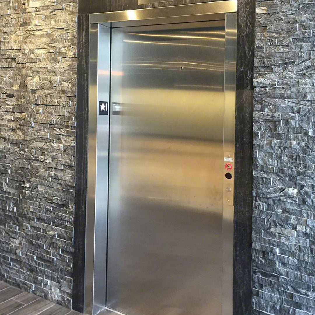 MS International RockMount Glacial Black 6" x 24" Split Face Stacked Stone Panel Marble Ledgestone