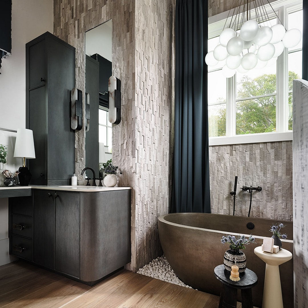 MS International RockMount White Oak Splitface 6" x 24" Split Face Stacked Stone Panel Marble Ledgestone