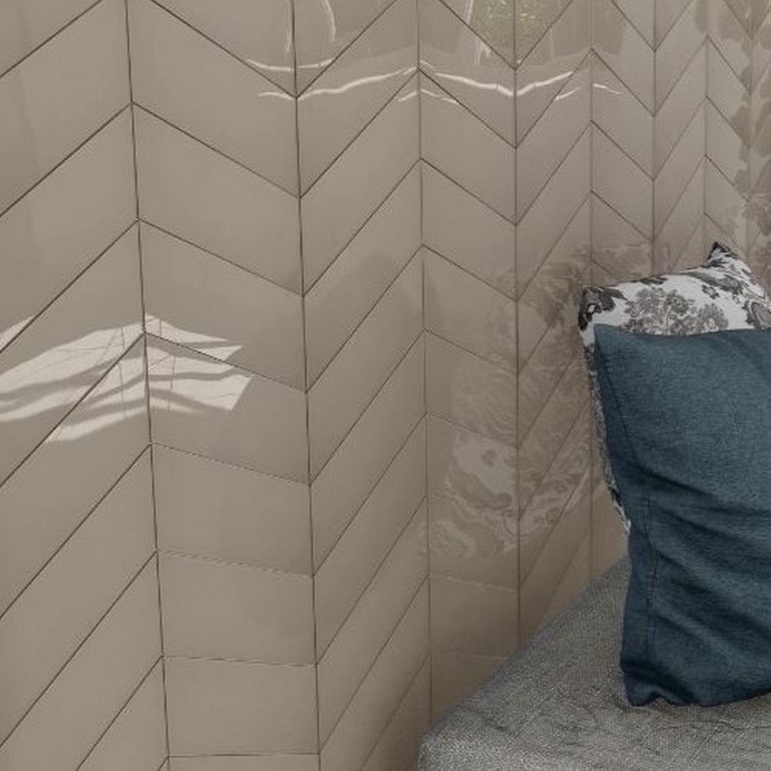 Ottimo Lloyd 2" x 8" Glossy Left Ceramic Tile