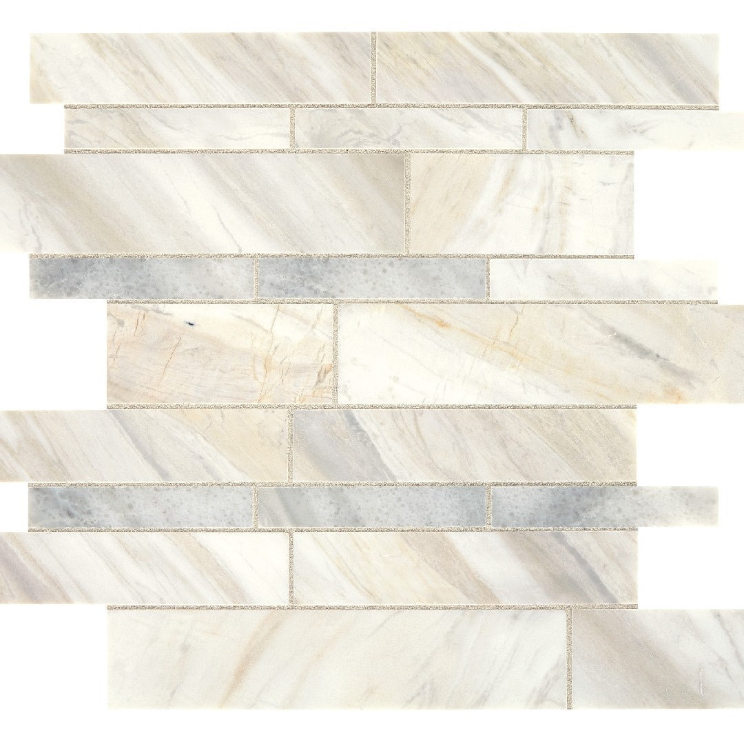 Daltile Sublimity 12" x 12" Honed Natural Stone Random Linear Mosaic