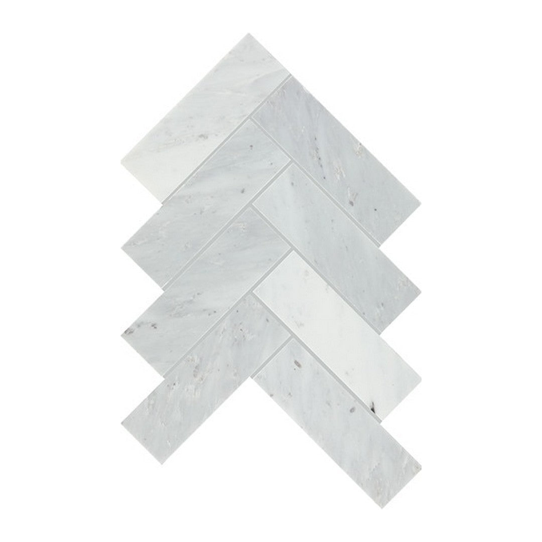 Daltile Gamma 10" x 15" Polished Natural Stone 2x6" Herringbone Mosaic