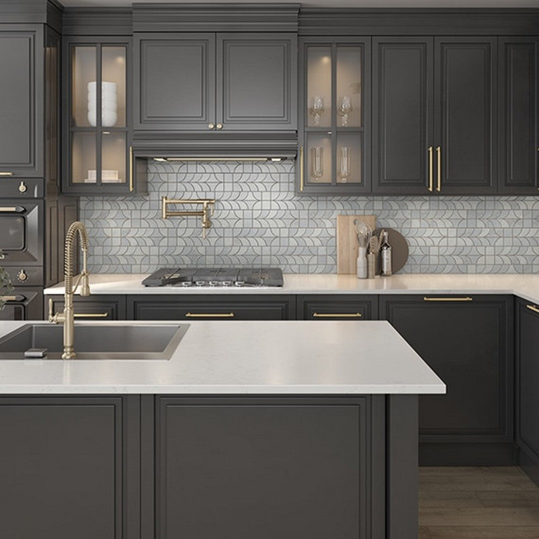 Daltile Gamma 14" x 16" Polished Natural Stone Patchwork Mosaic