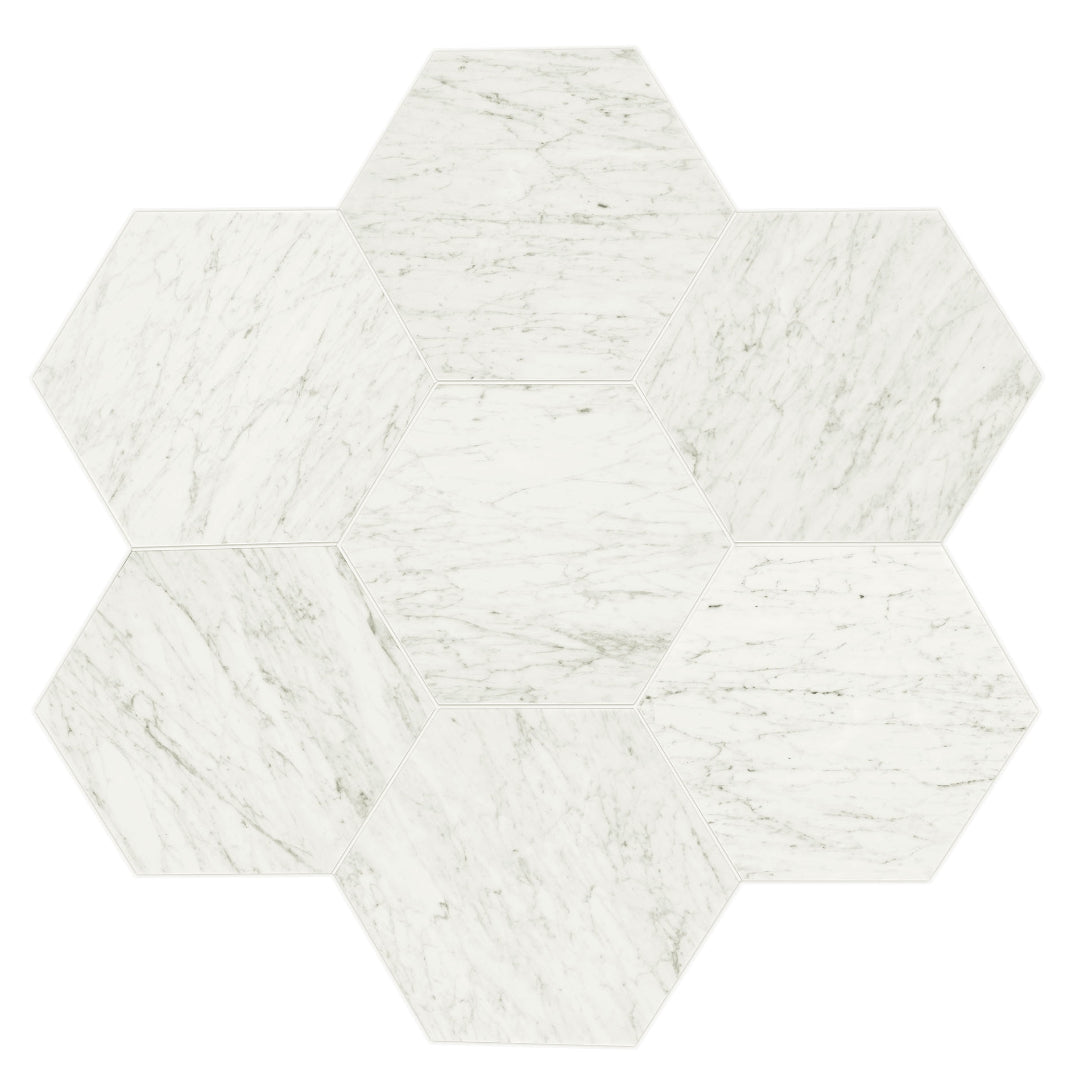 Daltile Natural Stone Marble 18" x 20" Polished Hexagon Tile