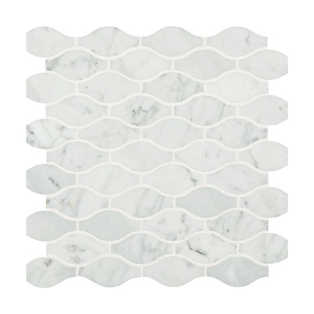 Daltile Natural Stone Marble 13" x 14" Polished 3x1.5" Marquise Mosaic
