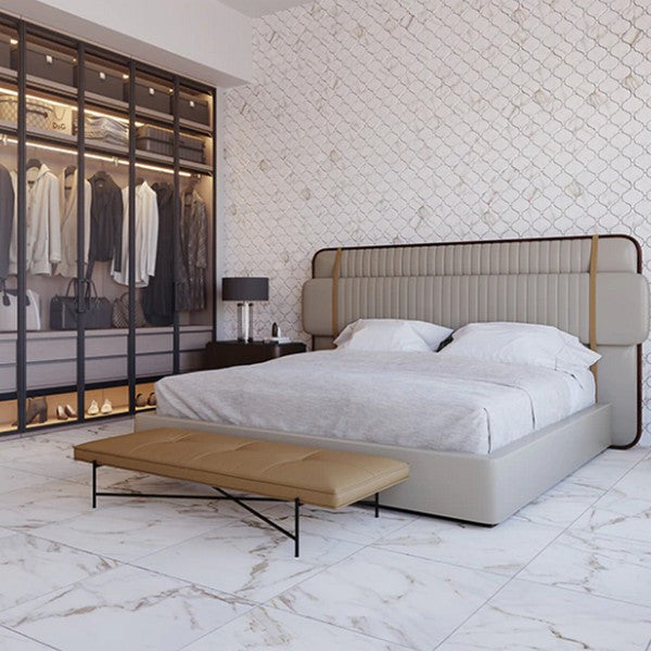 Marazzi Marble Obsession 6" x 6" Matte Arabesque Porcelain Tile