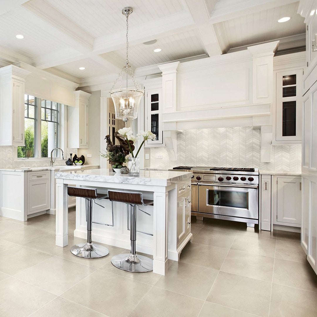 Marazzi Modern Formation 12" x 13" Matte Porcelain Chevron Mosaic