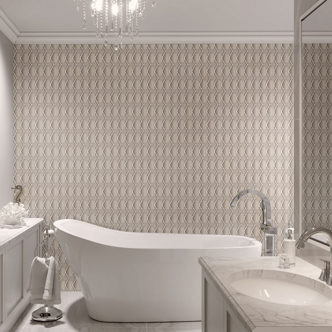 Marazzi Serliana 12" x 14" Matte Porcelain Morrocan Arabesque Mosaic