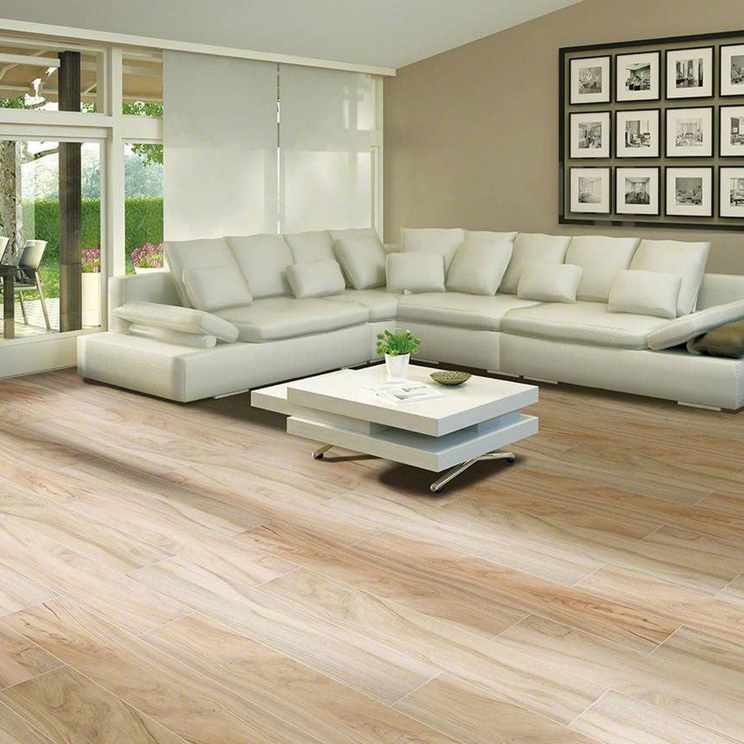MS International Aspenwood 9" x 48" Matte Porcelain Tile