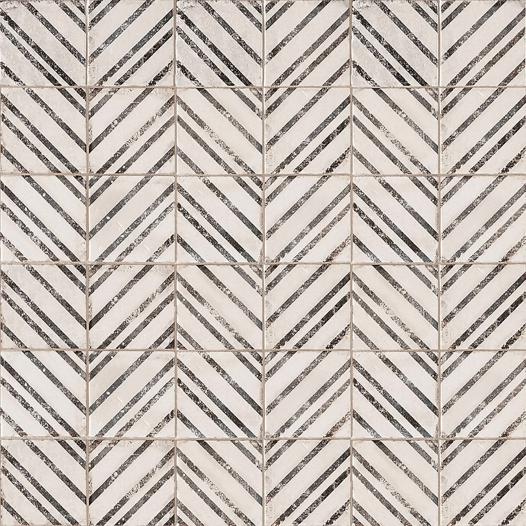 Bedrosians Vivace 4" x 4" Pressed Porcelain Matte Deco Tile