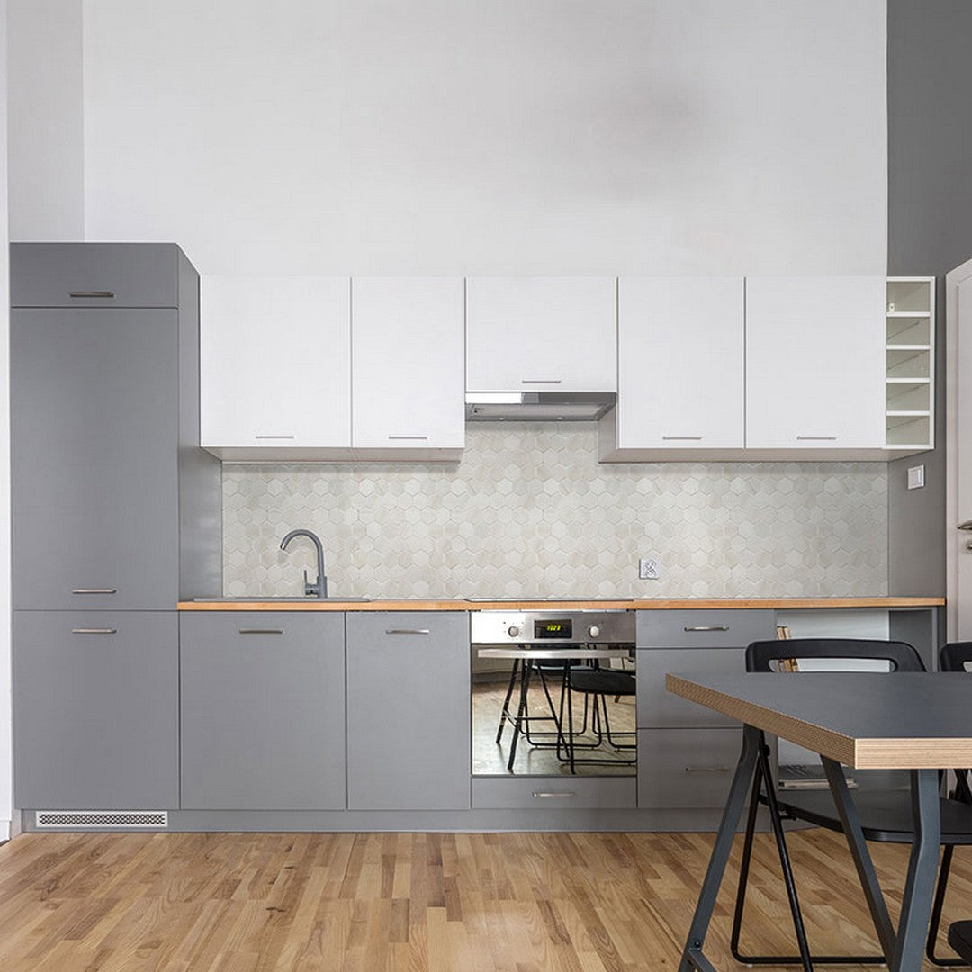 MS International Eden 12" x 12" Matte Porcelain Hexagon 3x3 Mosaic