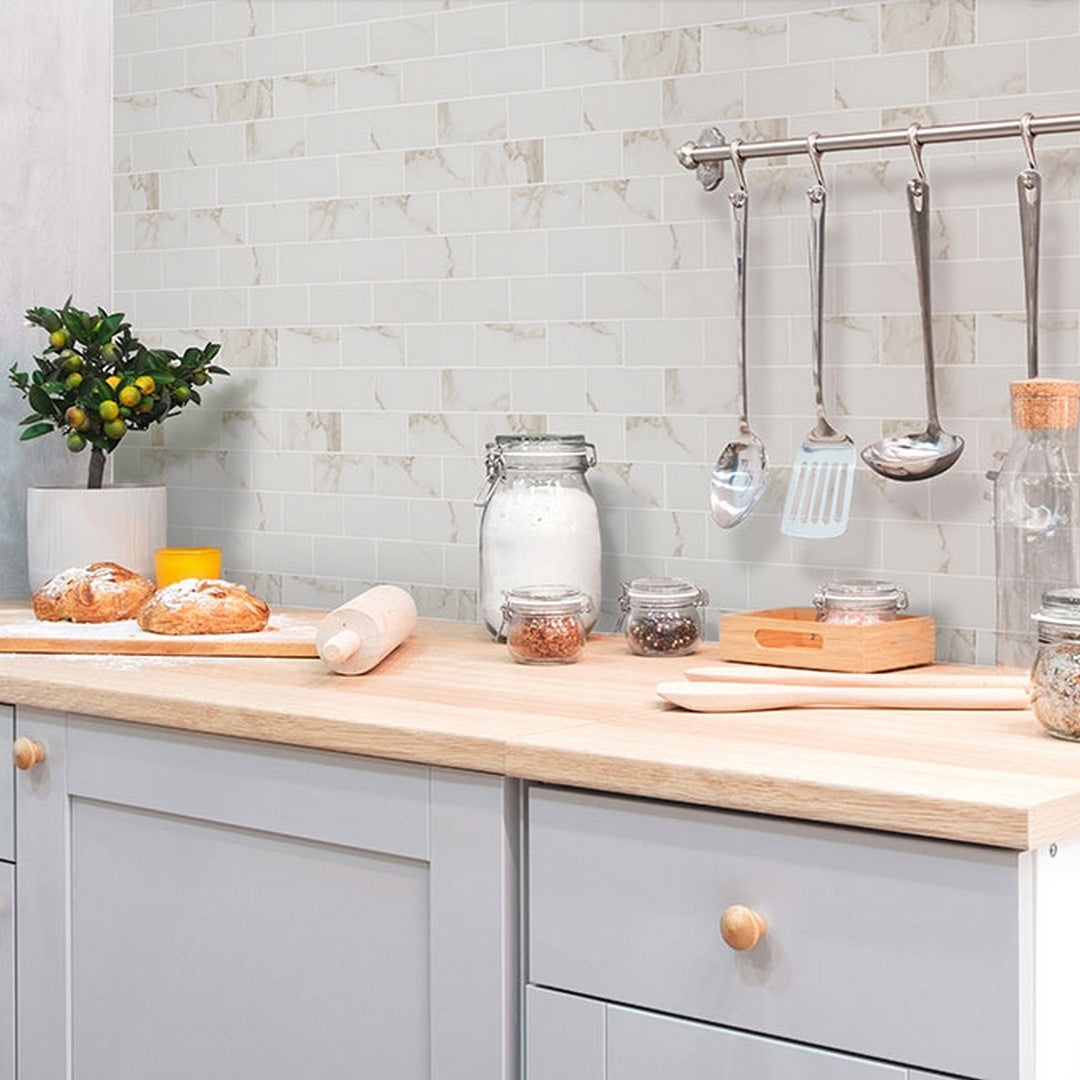 MS International Pietra 12" x 12" Polished Porcelain Brick 2x4 Mosaic