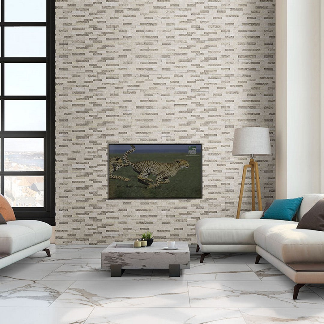 MS International Savoy 12" x 12" Matte Porcelain 2" Mosaic