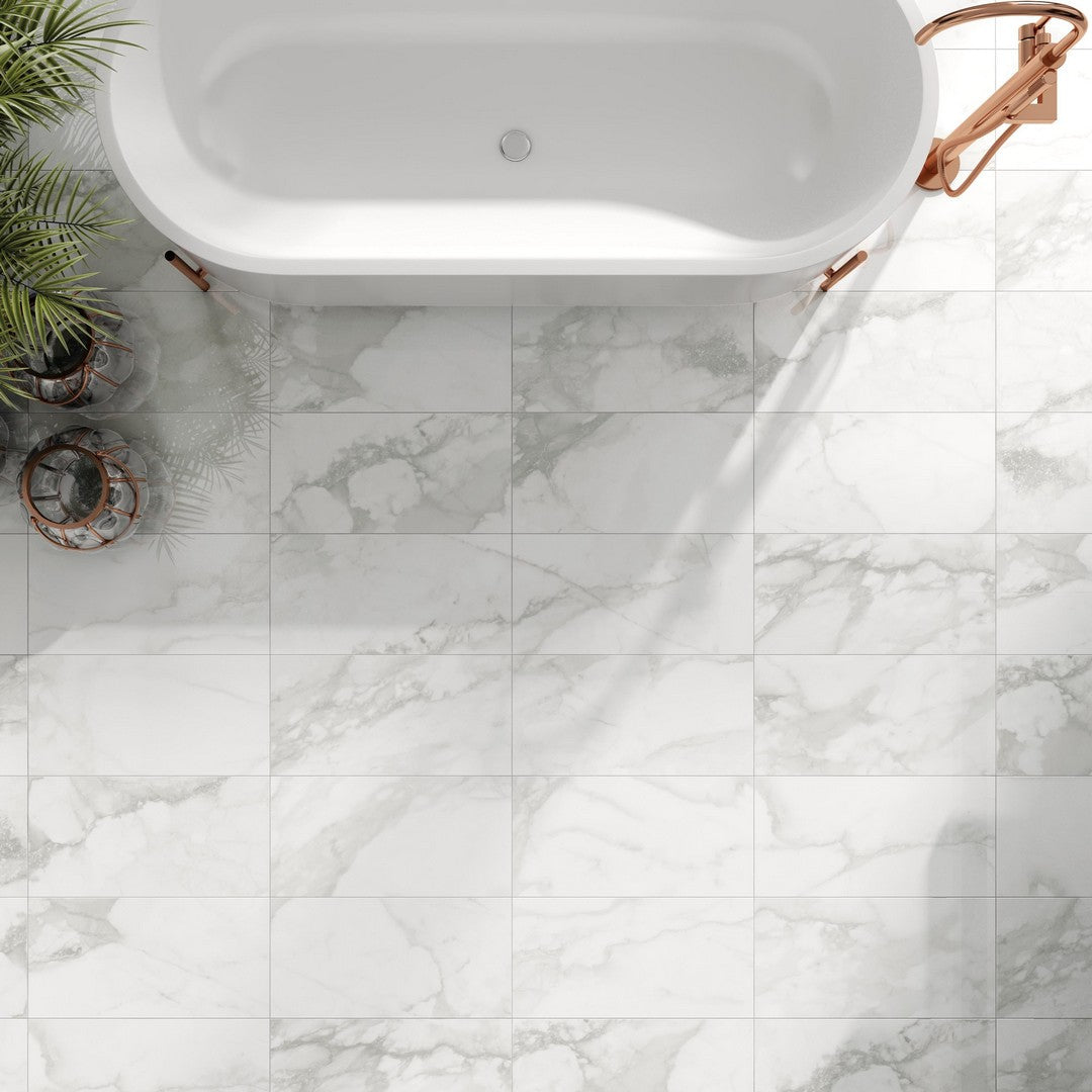 Ottimo Nuvole 24" x 48" Polished Porcelain Tile