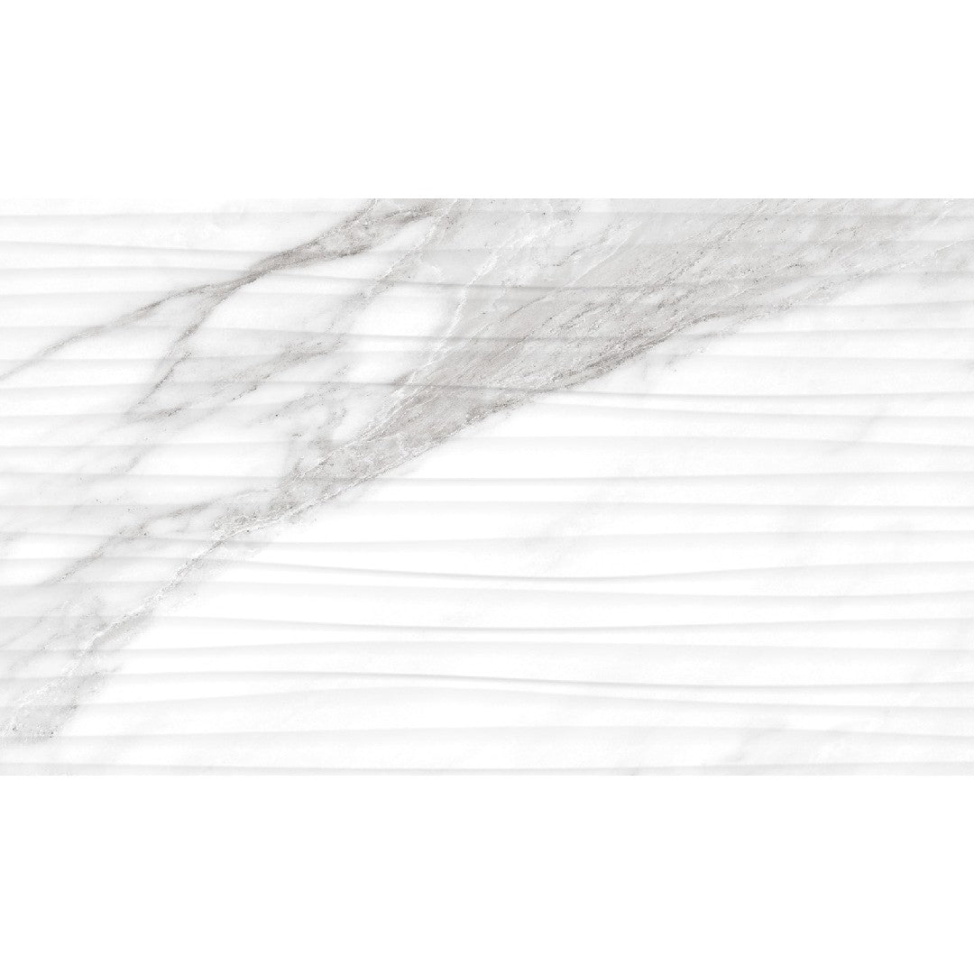 Daltile Perpetuo 12" x 24" Rectified Satin Ceramic Wave Wall Tile