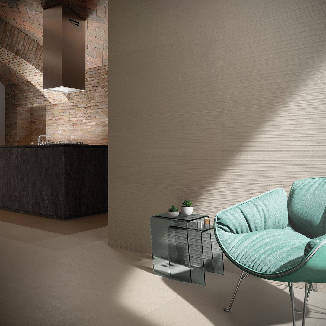 Ottimo Qstone 18" x 36" Matte Line Porcelain Tile