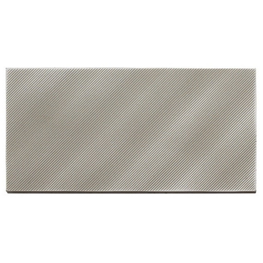 American Olean Refined Metals 4" x 8" Linear Wave Metal Wall Tile Gloss