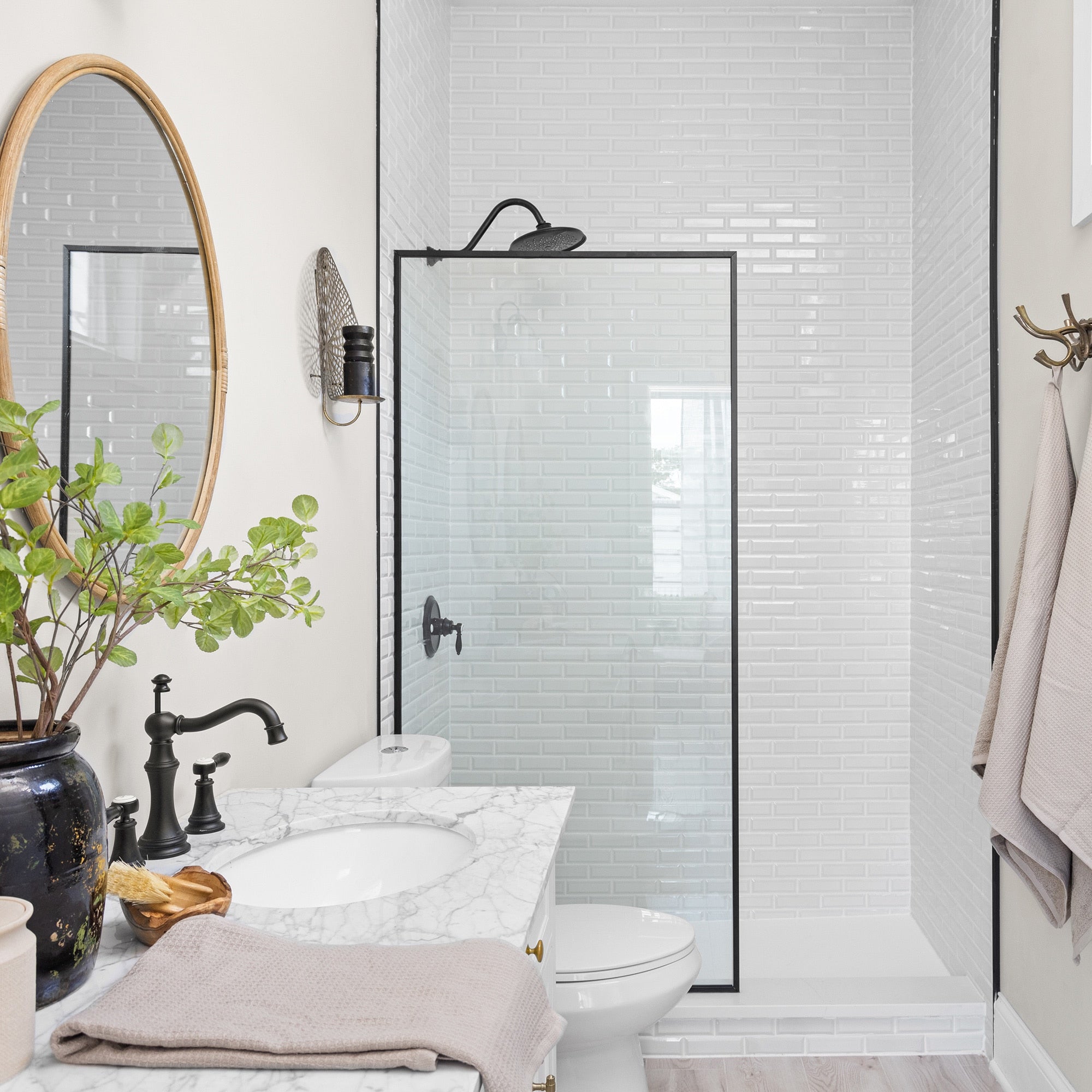 Daltile Revalia Remix 13" x 15" Glossy Ceramic 2x6" Brick Joint Bevel Mosaic