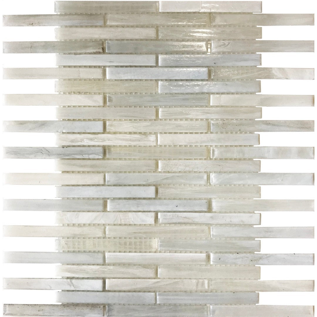 Ottimo Stained Glass 10.2" x 12.2" Glossy Glass Mosaic