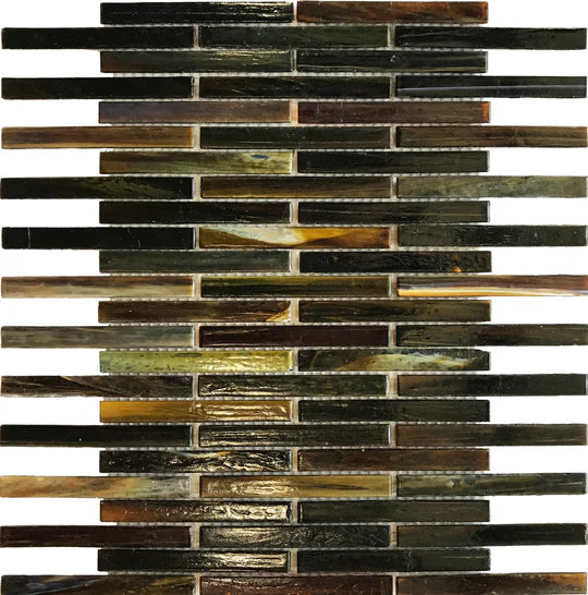 Ottimo Stained Glass 10.2" x 12.2" Glossy Glass Mosaic