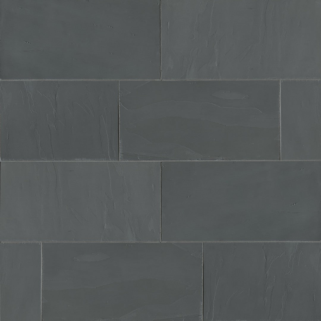 Bedrosians Slate Andhra Black 12" x 24" Gauged Tile