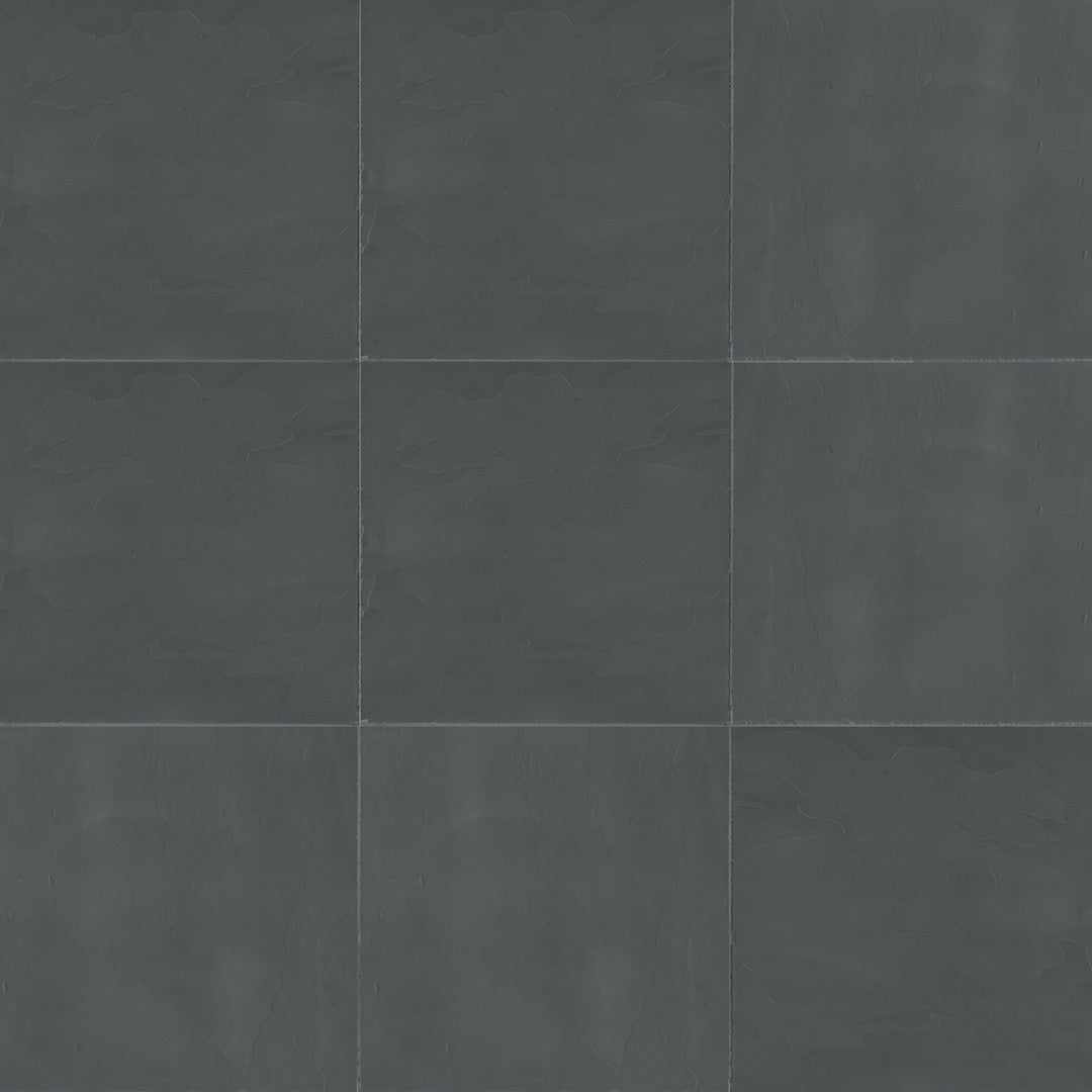 Bedrosians Slate Andhra Black 16" x 16" Gauged Tile