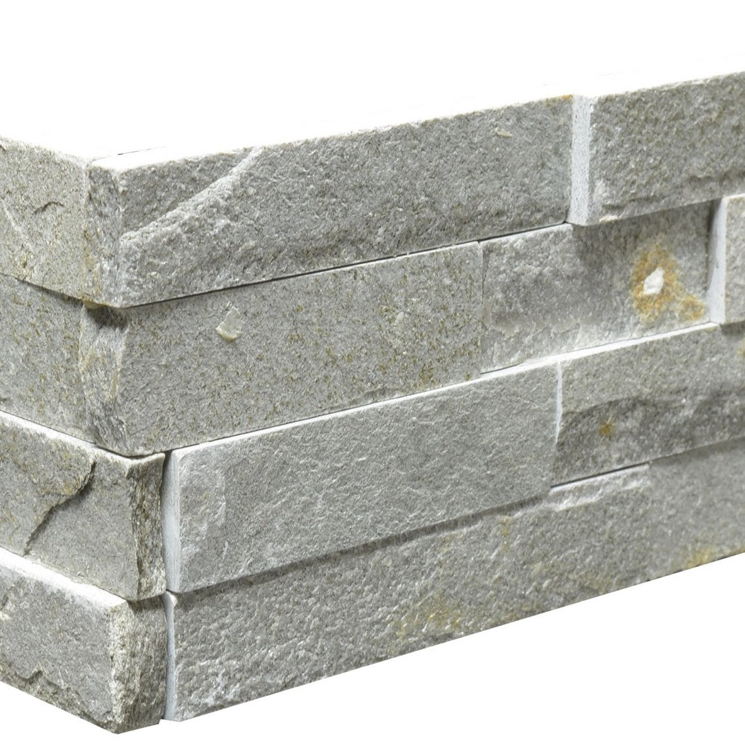 Bedrosians Slate Sierra Grey 6" x 24" Natural Cleft Ledger Corner