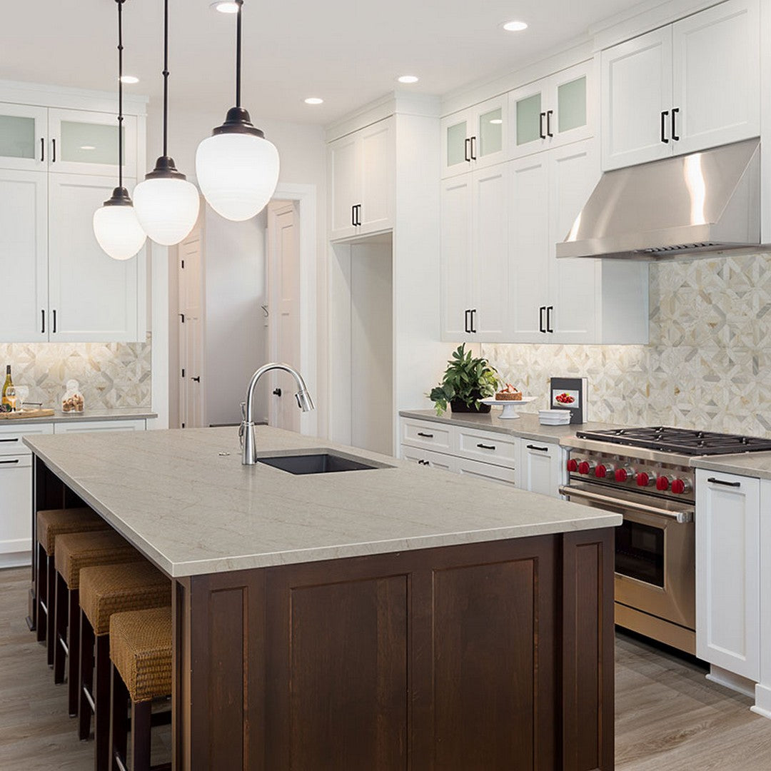 MS International Athena Gold 12" x 12" Honed Marble Geometrica Mosaic