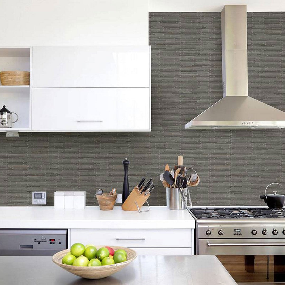 MS International Slate and Quartzite 12" x 12" Honed Natural Stone Mosaic