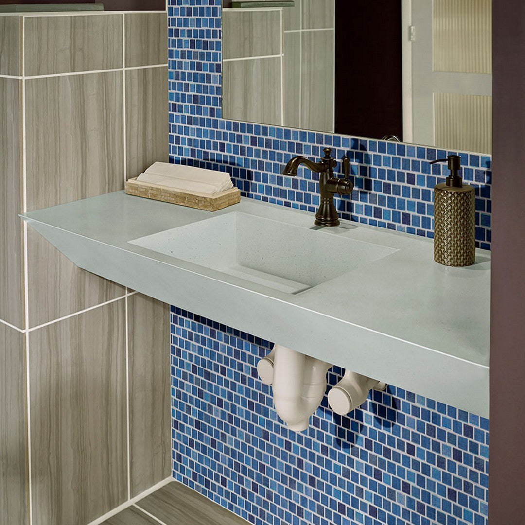 MS International Hawaiian 11.81" x 11.81" Glossy Glass Staggered 1x1 Mosaic