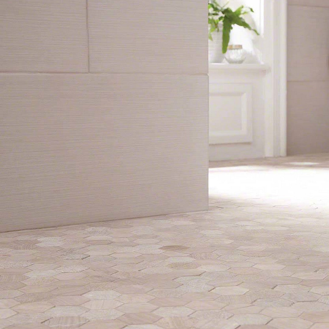 MS International Honey Comb 12" x 12" Mixed Finish Marble Hexagon 2x2 Mosaic