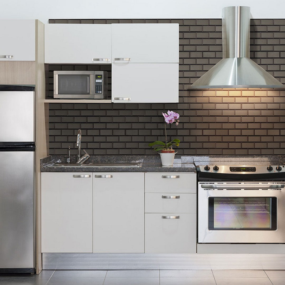 MS International Crission Bevel 12" x 12" Glossy Glass 2x4 Mosaic