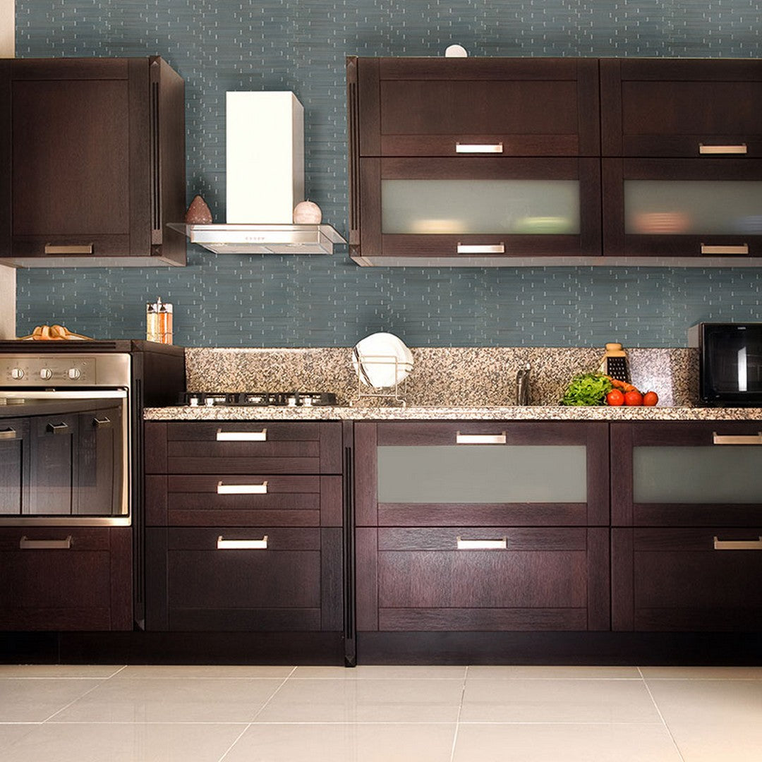 MS International Silverina 11.5" x 11.52" Polished Metal Brick 2x4 Mosaic