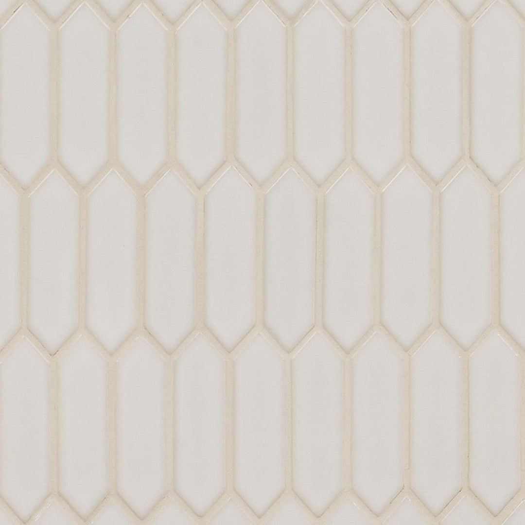 MS International Highland Park 10.35" x 14.75" Glossy Ceramic Antique Picket Tile