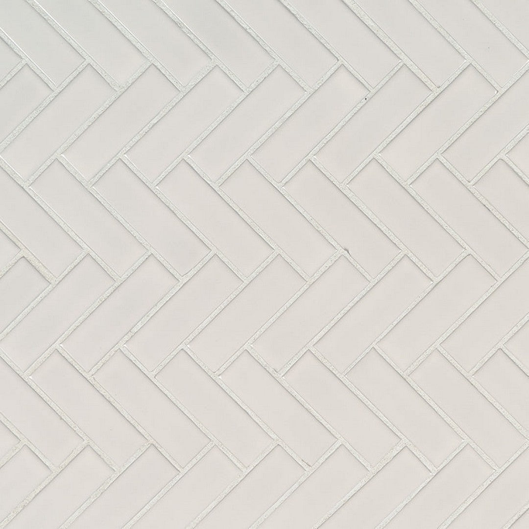 MS International Domino 10.83" x 12.2" Glossy Porcelain Mosaic