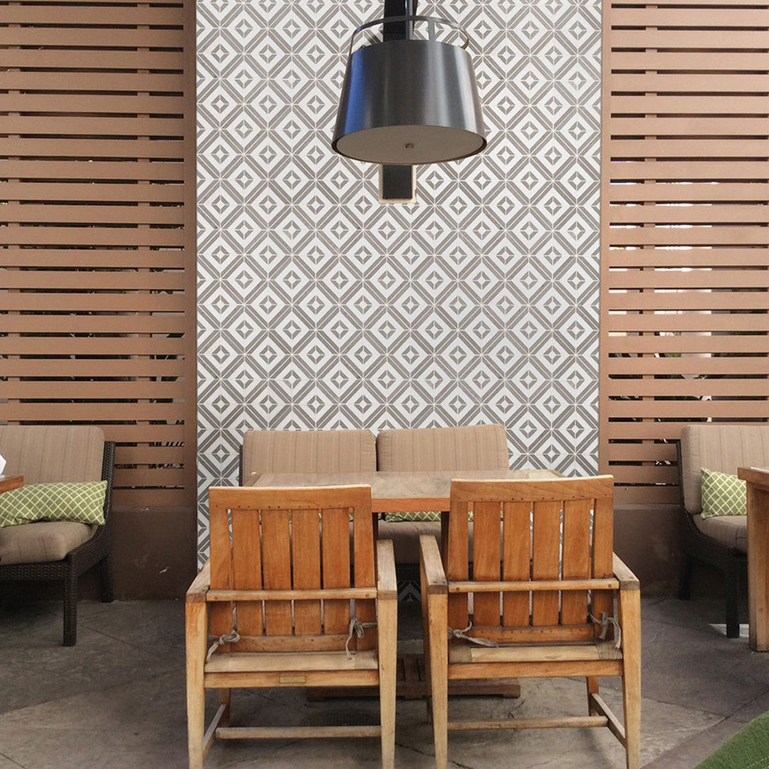 MS International Rhombix 12" x 12" Polished Marble Diamond Mosaic