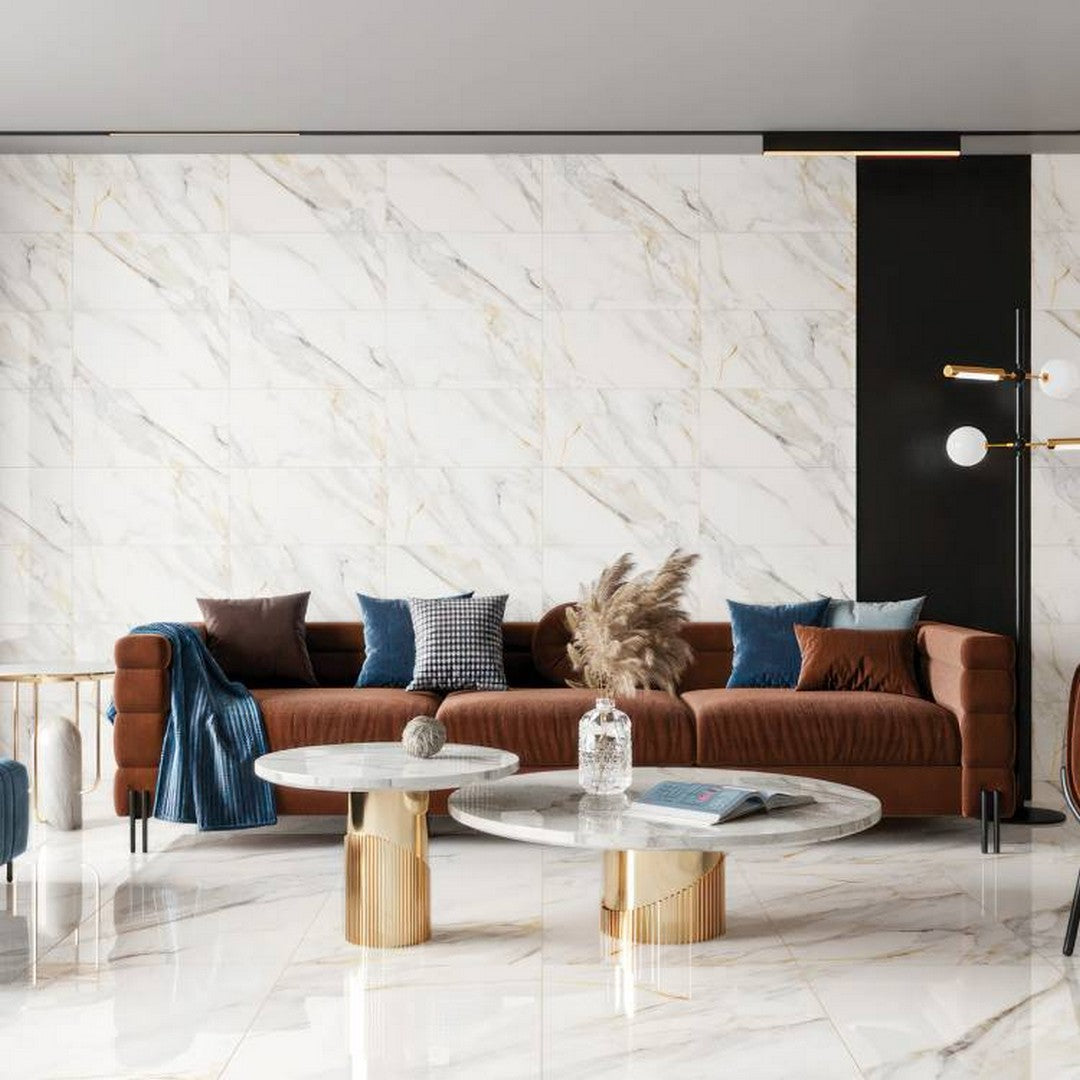 Bedrosians Shandar 12" x 24" Polished Glazed Porcelain Field Tile