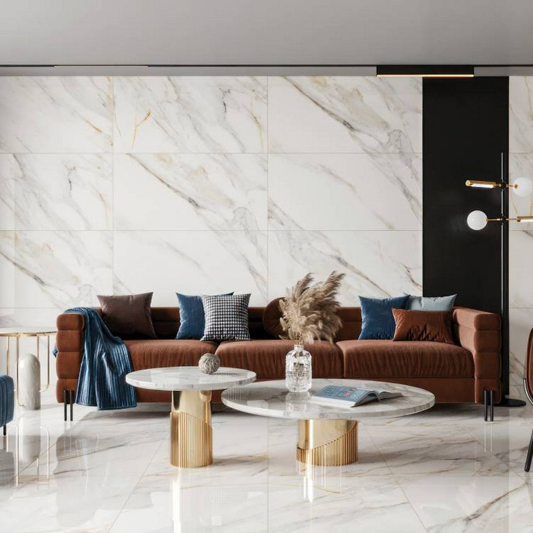 Bedrosians Shandar 24" x 48" Polished Glazed Porcelain Field Tile