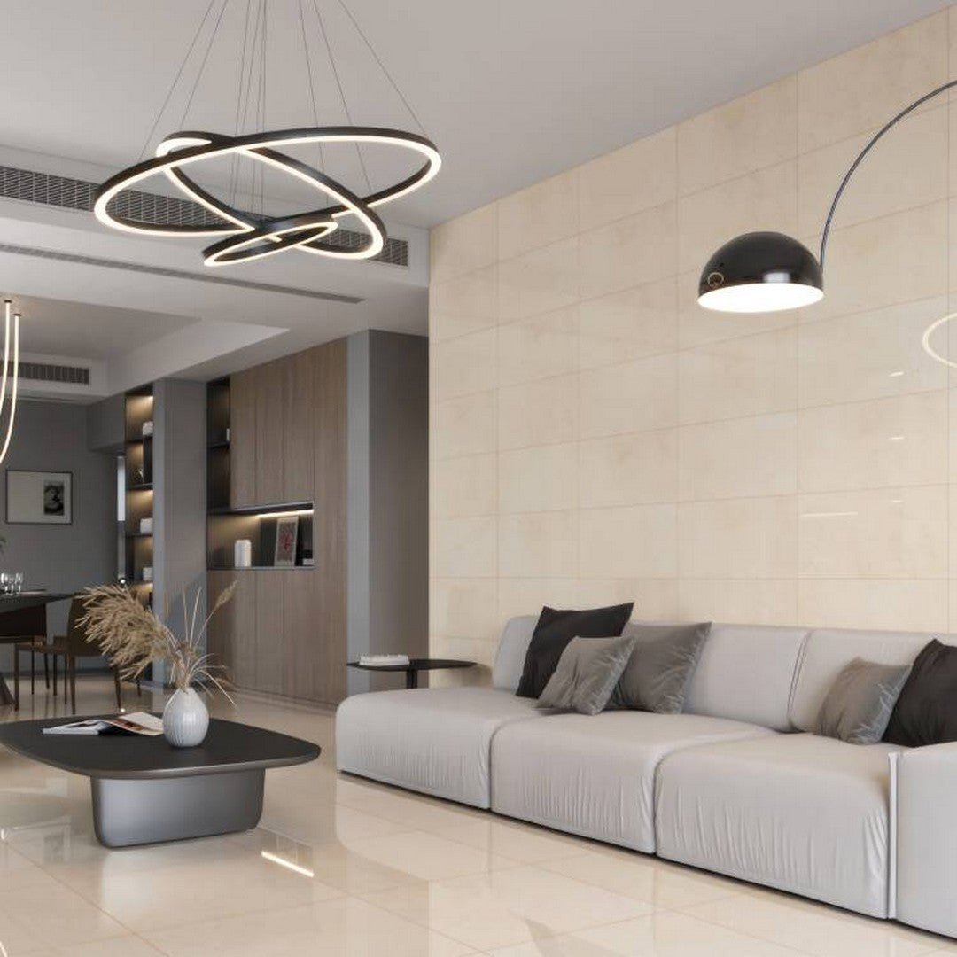 Bedrosians Shandar 12" x 24" Polished Glazed Porcelain Field Tile