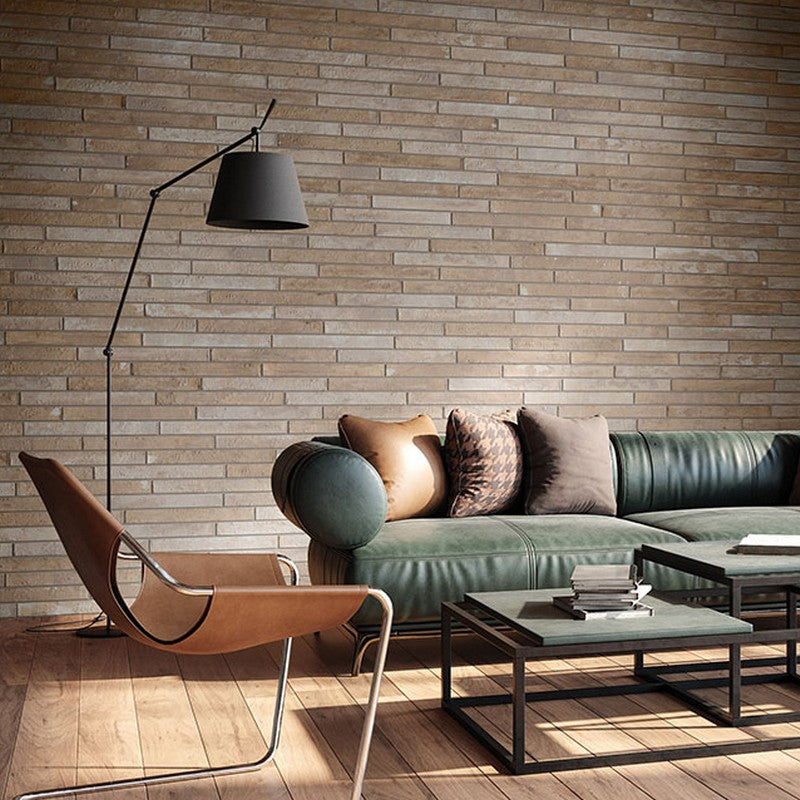 MS International Brickstone 2" x 18" Matte Porcelain Tile