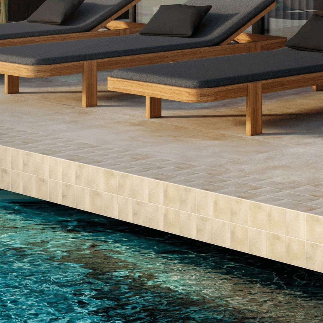 Bedrosians Wave 12" x 12" Honed Porcelain Mosaic Tile