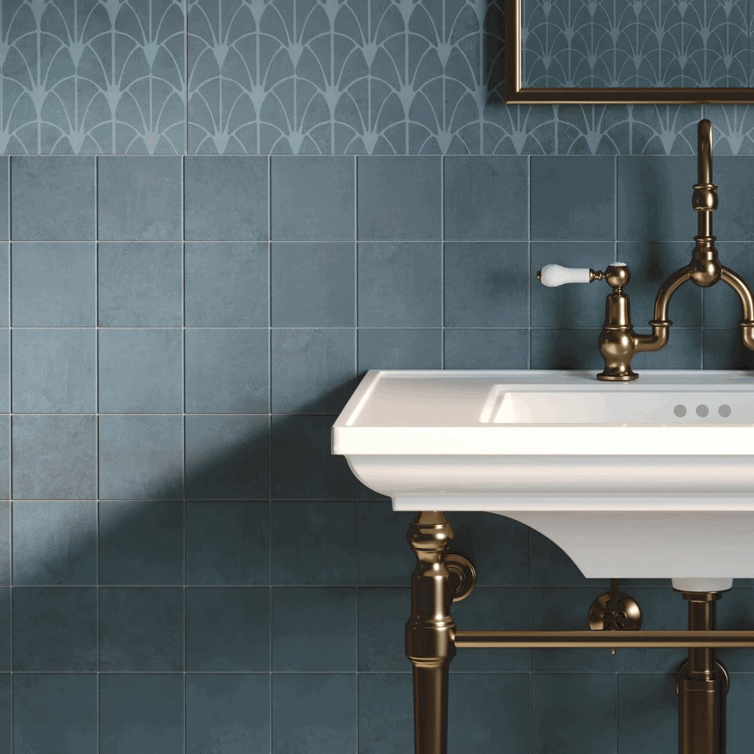 Bedrosians Wave 12" x 12" Honed Porcelain Mosaic Tile