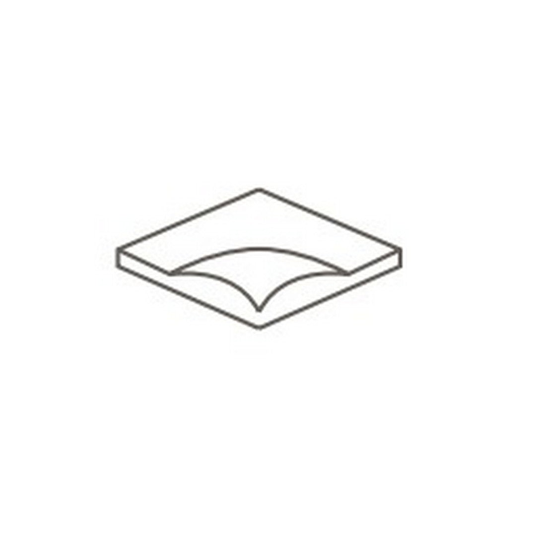 Daltile Colormatch 2" x 2" Matte Ceramic Sink Rail Inside Corner Wall Trim