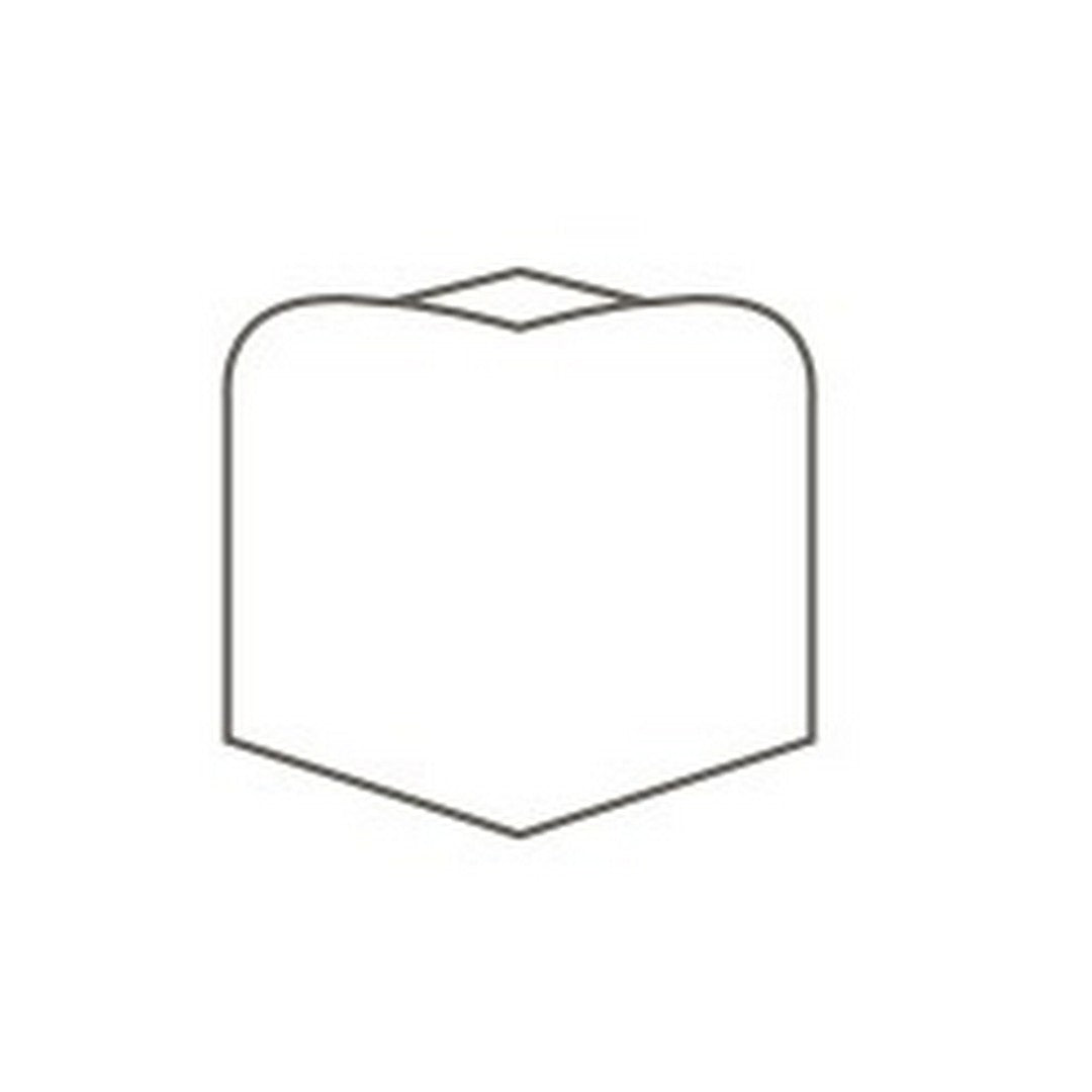 Daltile Colormatch 2" x 2" Matte Ceramic Sink Rail Outside Corner Wall Trim