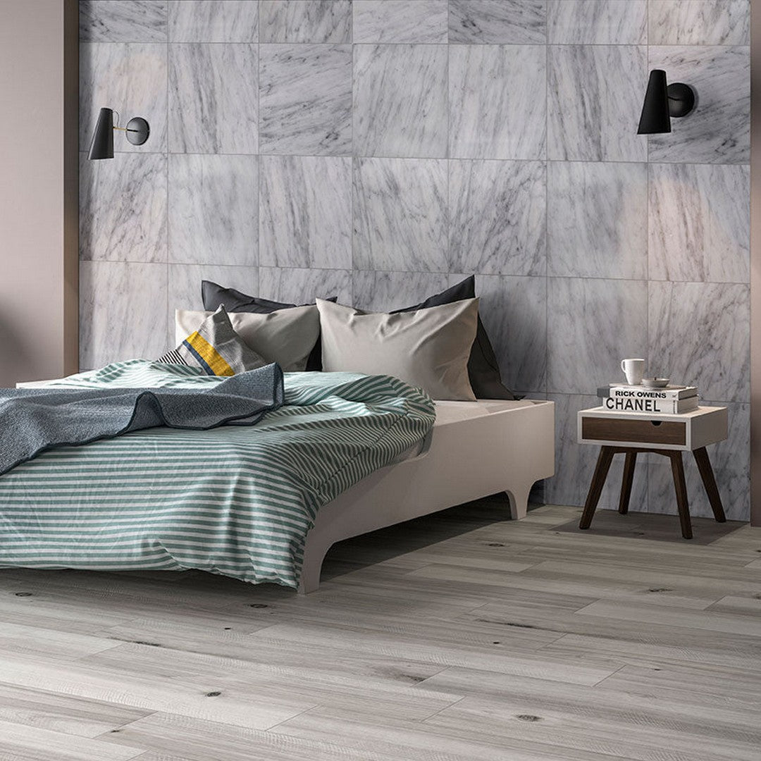 MS International Carrara White 12" x 12" Honed Marble Tile